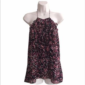 - The Limited Polka Dot Ruffle Halter Camisole Cami Tank Top